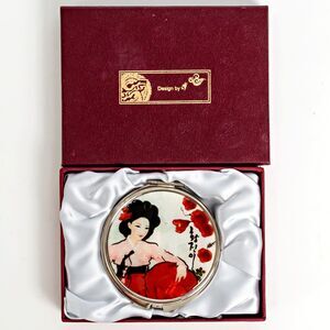 Korean Vintage Mother-Of-Pearl MOP Compact Pocket Make-up Mirror - Made in Korea